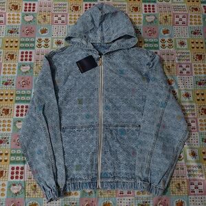 Louis Vuitton Blue Denim Hooded Jacket